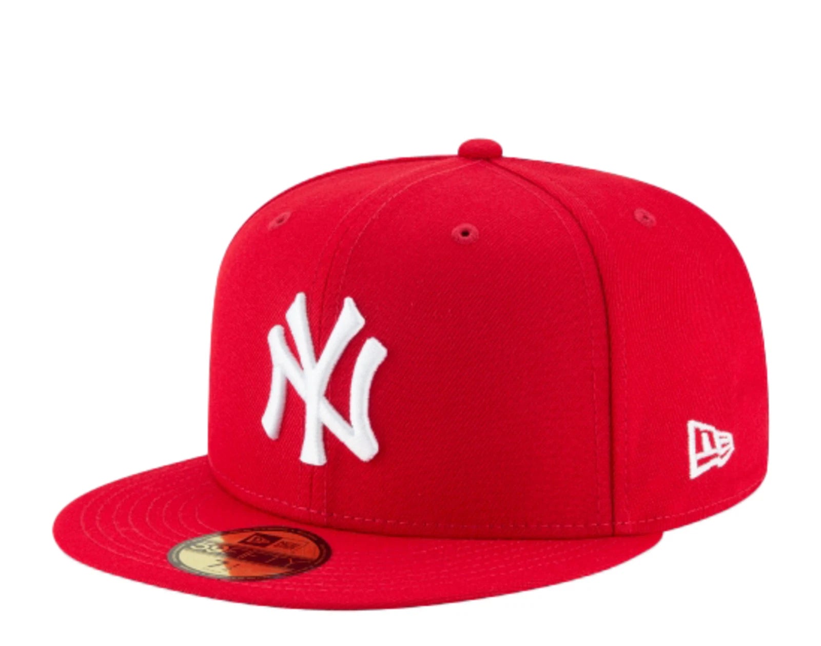 New York Yankees MLB Basic 5950 Fitted Hat - RED/WHITE