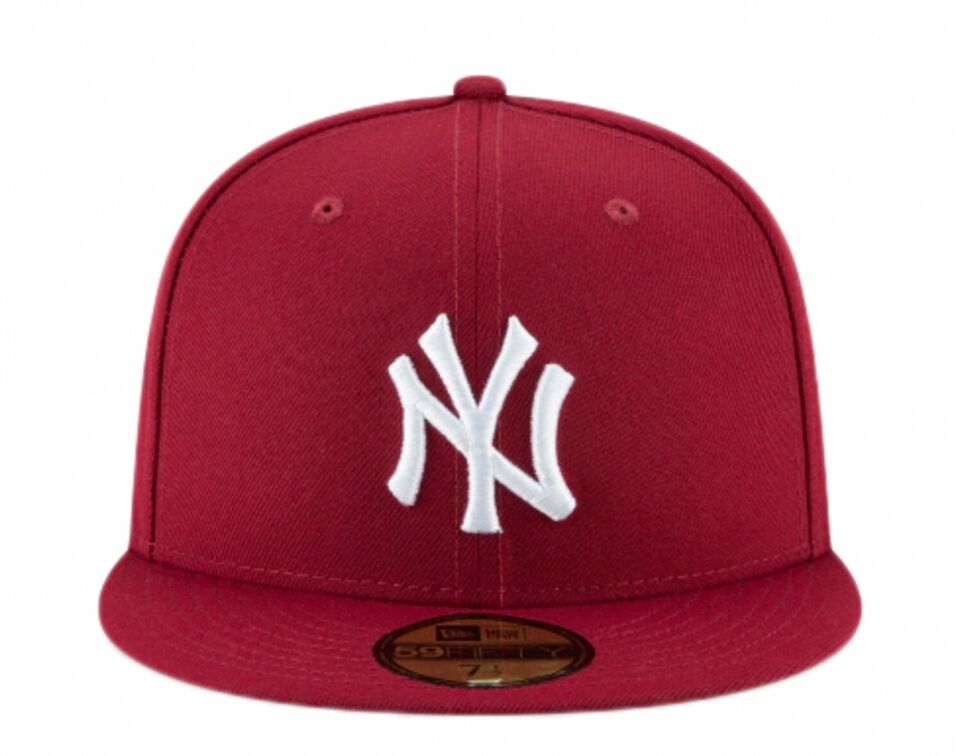 New Era NY Yankee Fitted - BURGUNDY