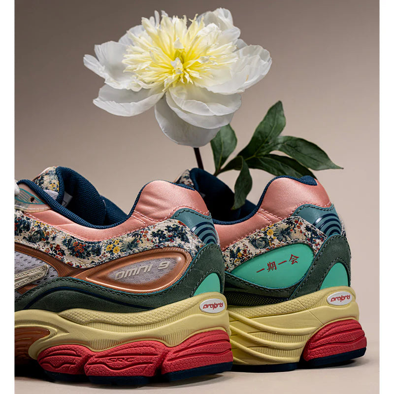 Men's Saucony Progrid Omni 9 Kissaten - BEIGE/BLUE