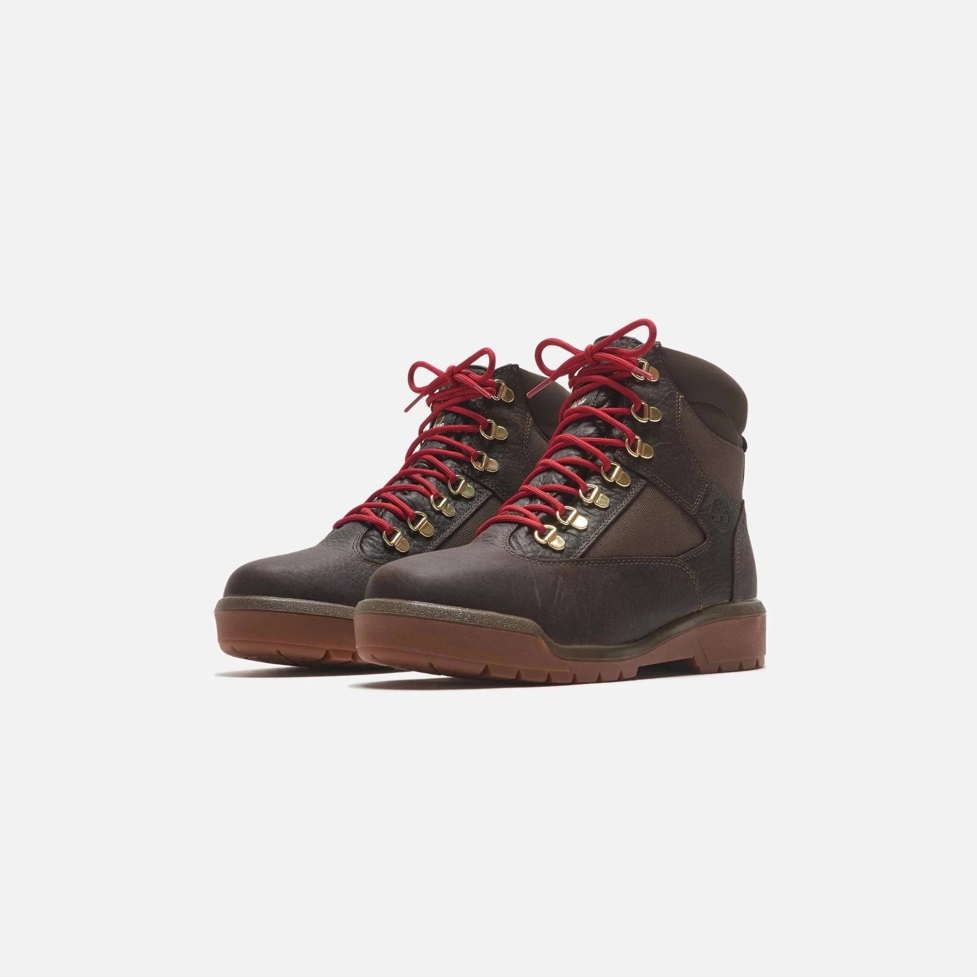Men s Timberland Field Boot 6 Inch Waterproof Boot BROWN RED