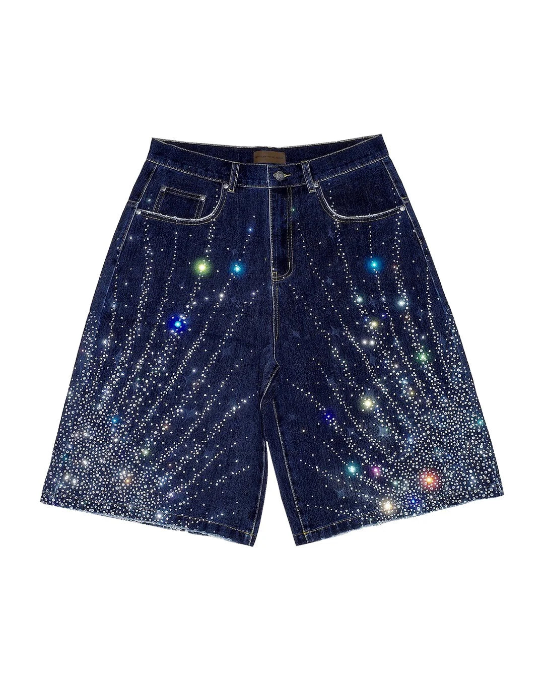 Birth of Royal Child Starlight Denim Shorts - BLUE