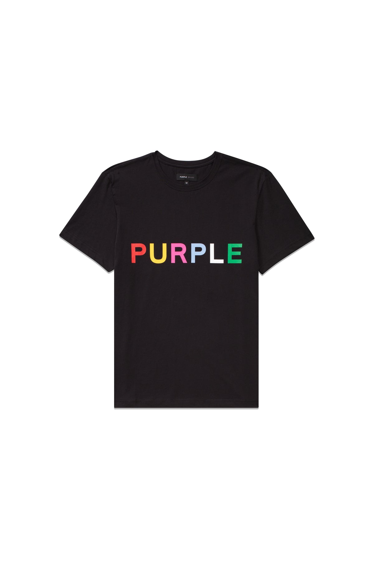 Purple Brand Clean Jersey Ss Tee - BLACK/MULTI-COLOR