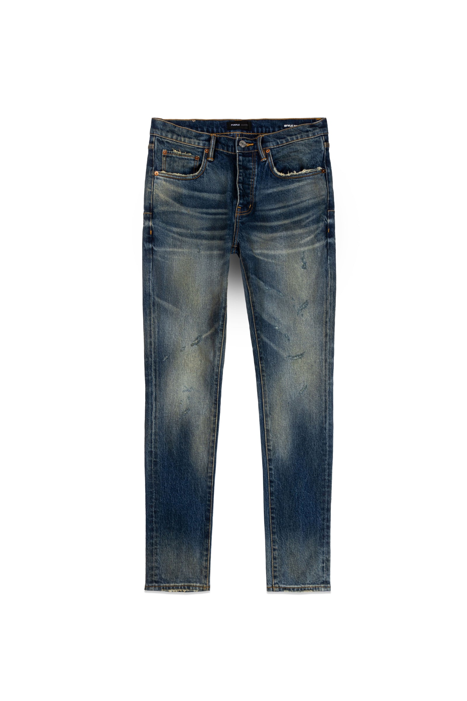Purple Brand Dropped Mid Rise Tapered Jeans - LIGHT INDIGO BLOWOUT