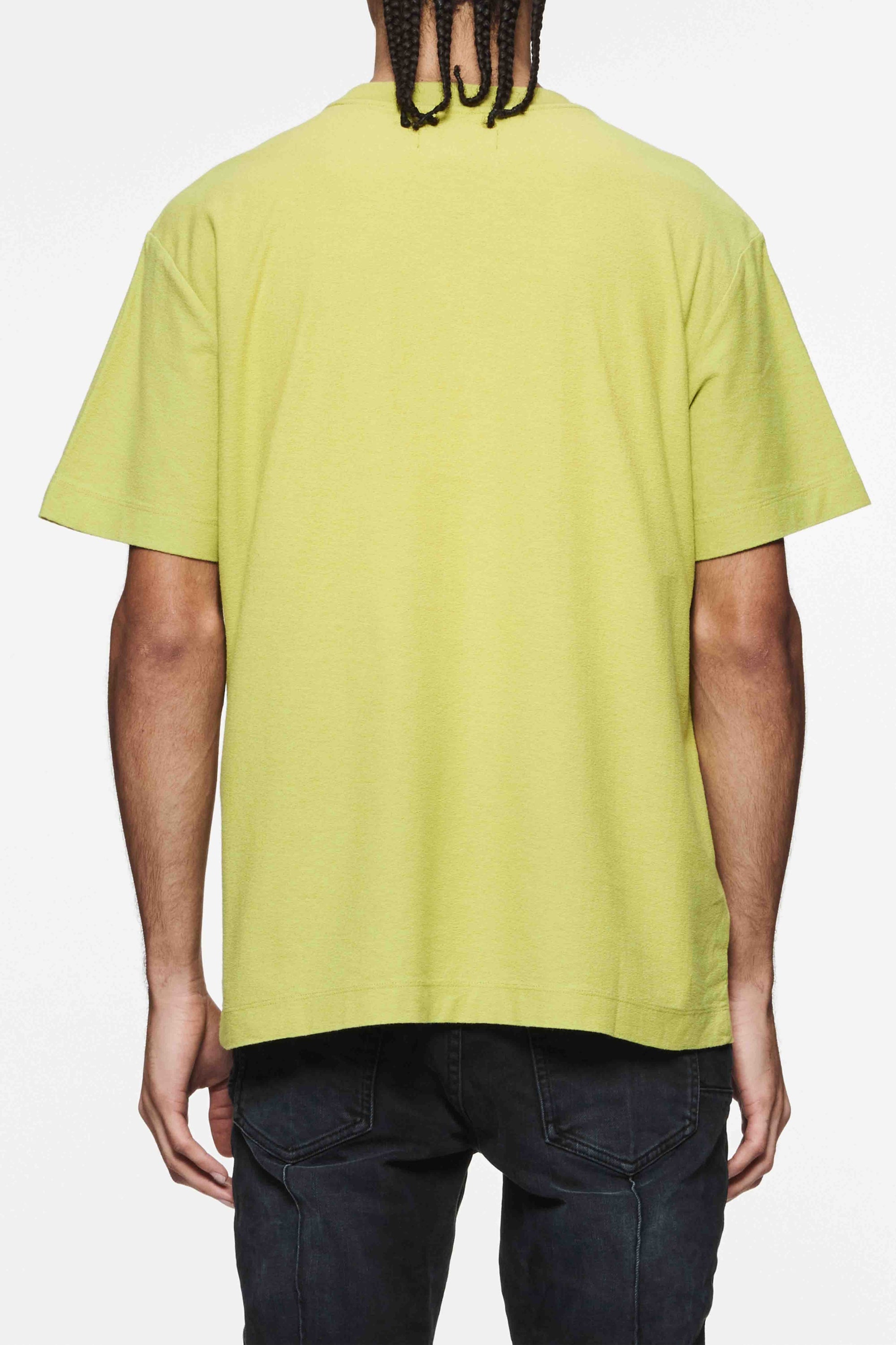 Purple Brand Textured Gothic Wordmark Tee - GREEN