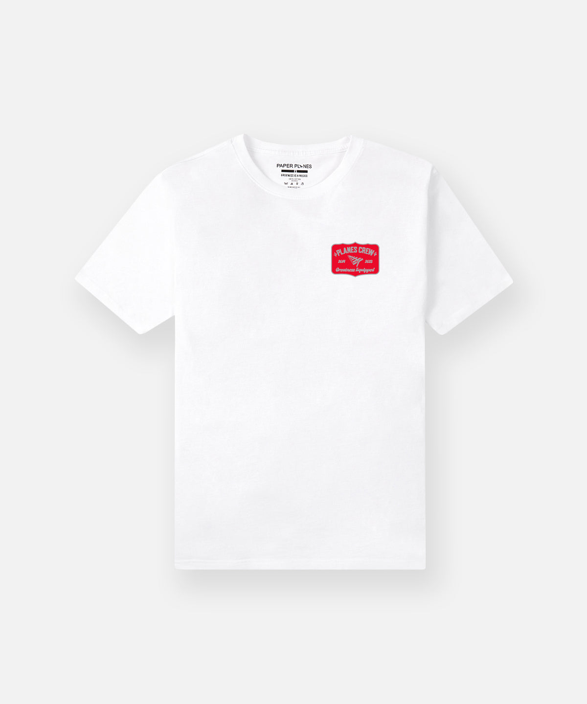 Paper Planes Stacked Tee - WHITE