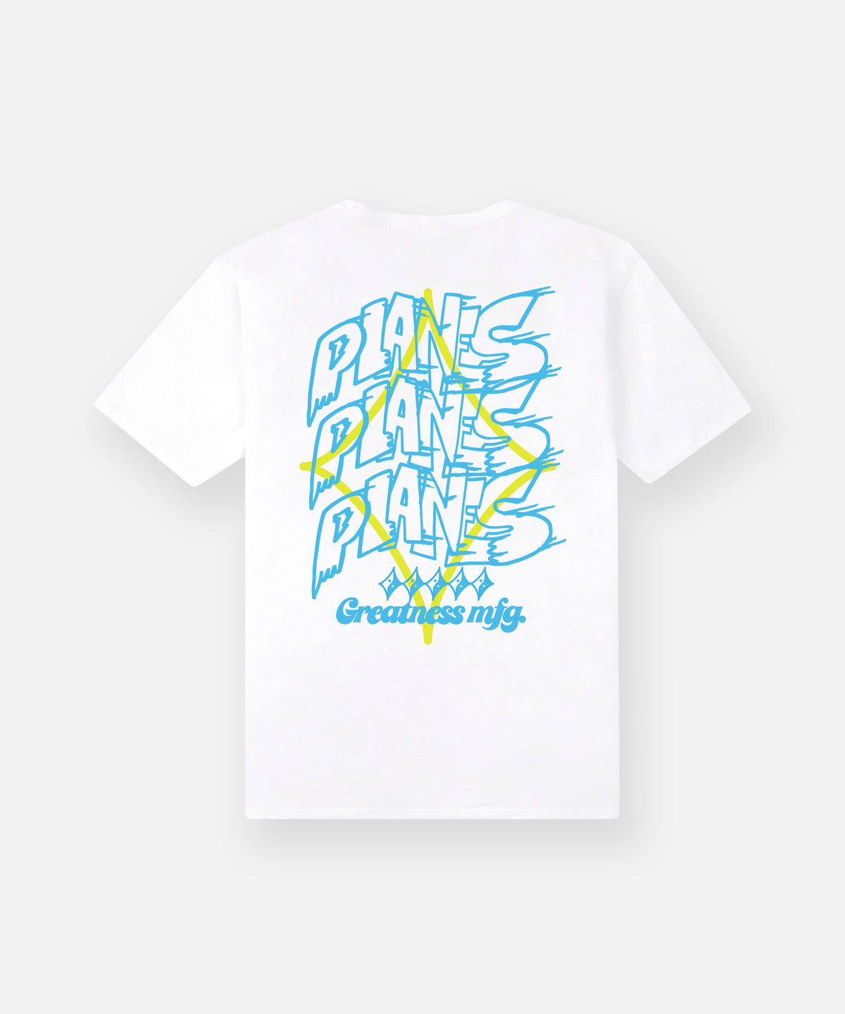 Paper Planes Stacked Tee - WHITE