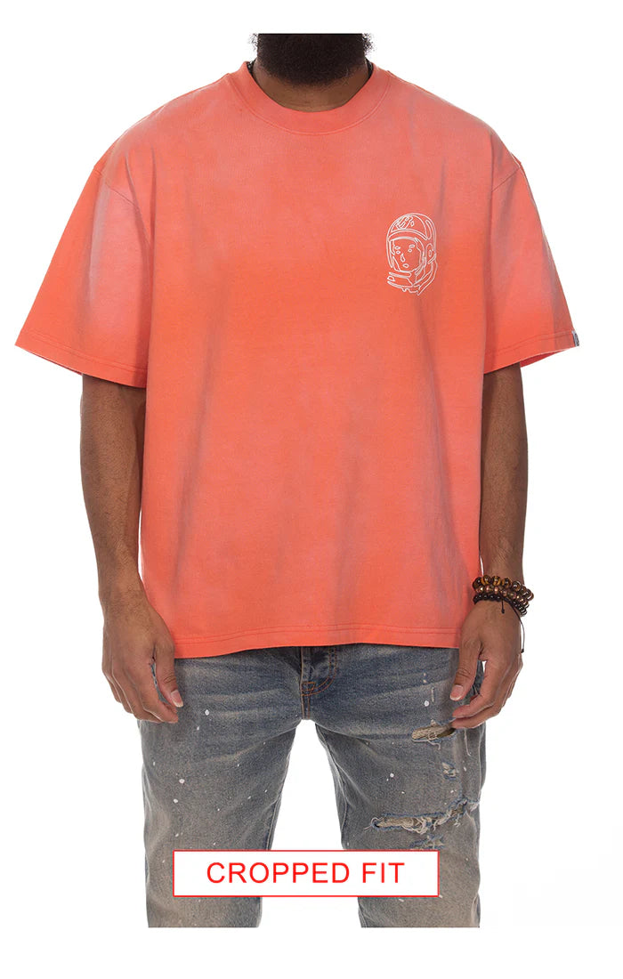 BBC Faded Helmet Ss Knit Tee - CORAL