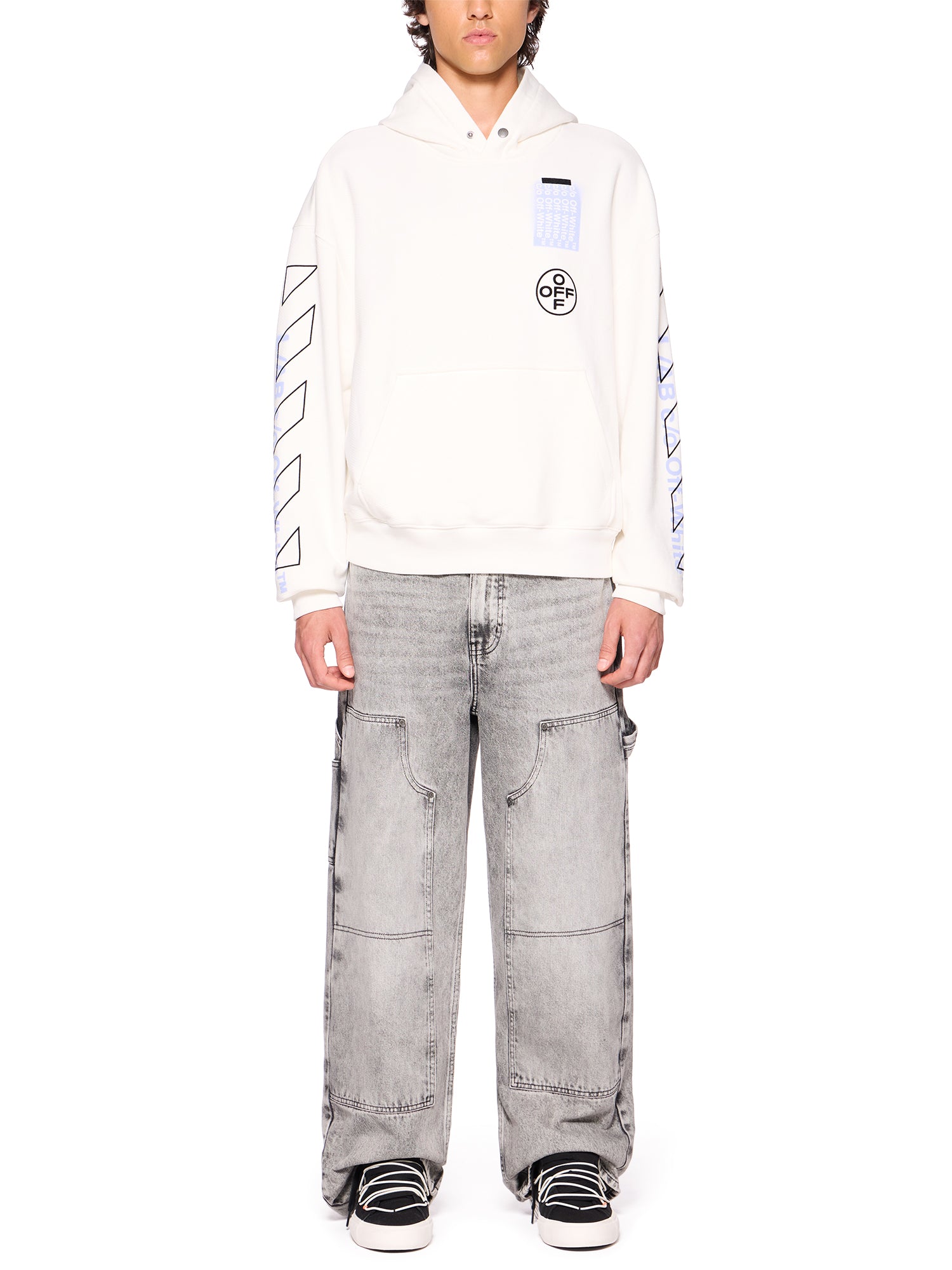 Off-White Diag Carpenter Jeans - SMOKE FADE