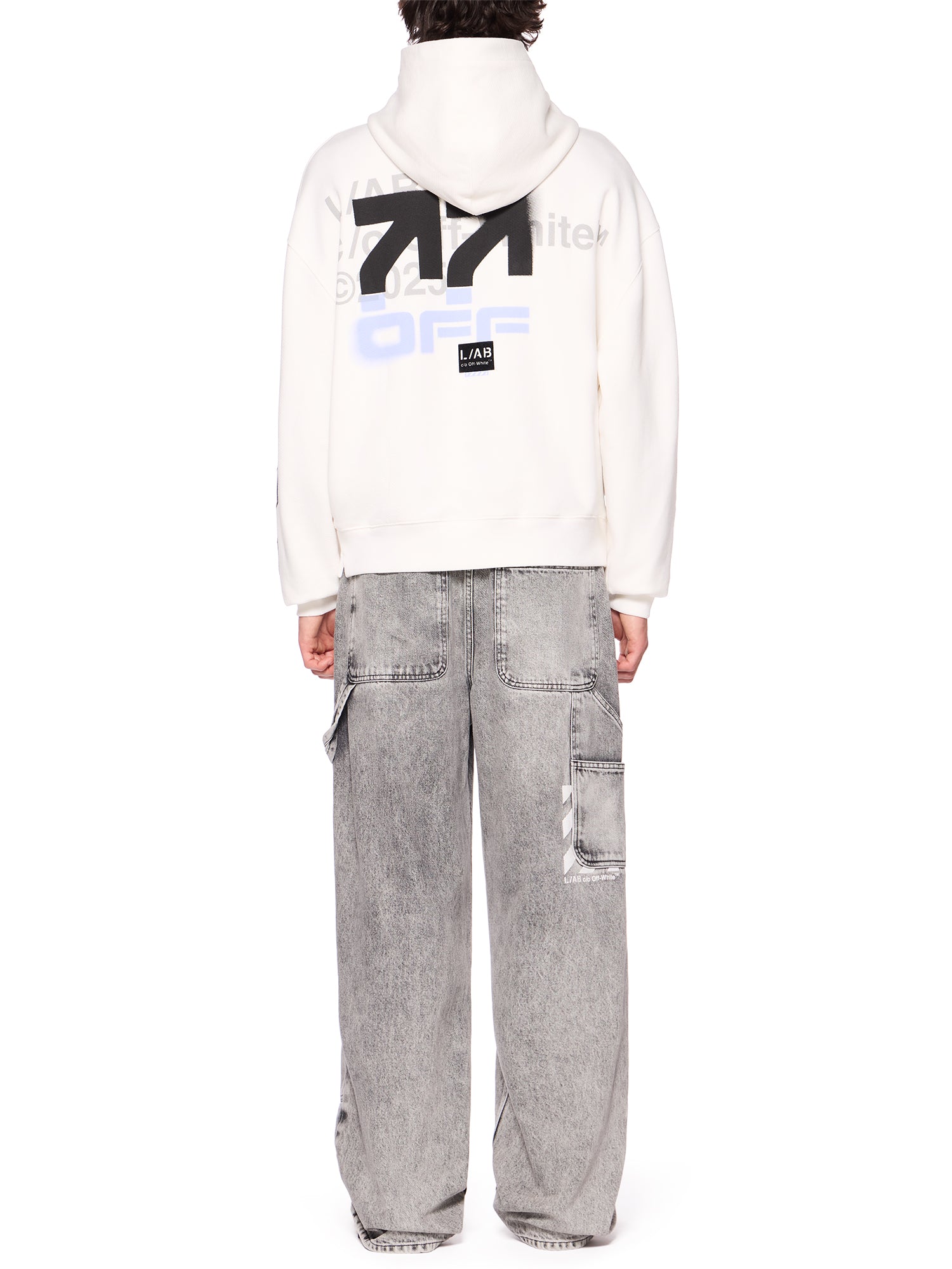 Off-White Diag Carpenter Jeans - SMOKE FADE