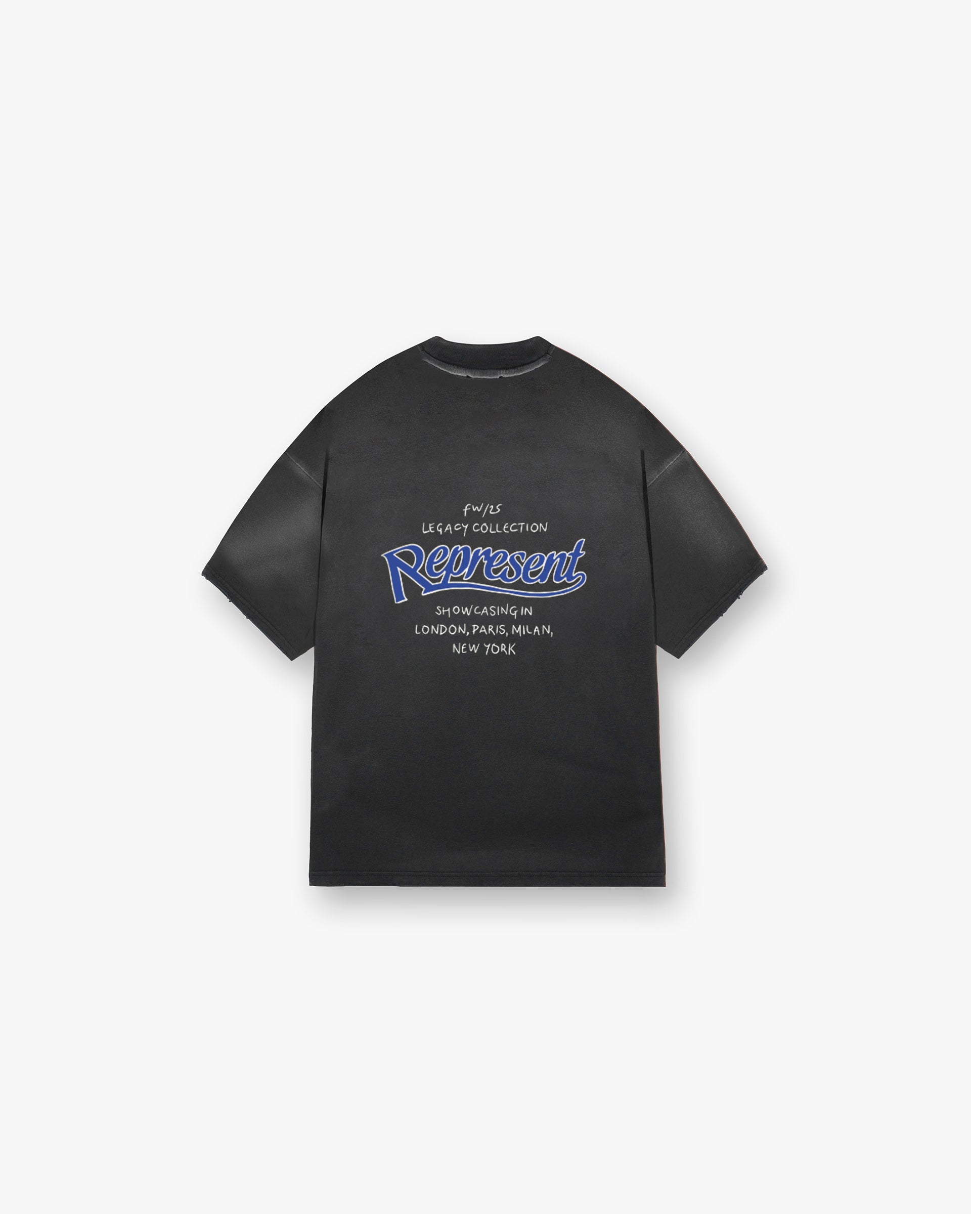 Represent Showcasting Tee - STAINED BLACK