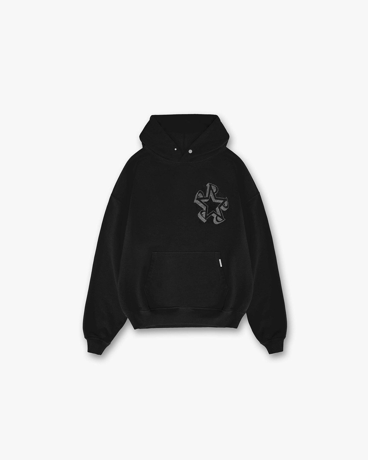 Represent Initial Star Hoodie - JET BLACK