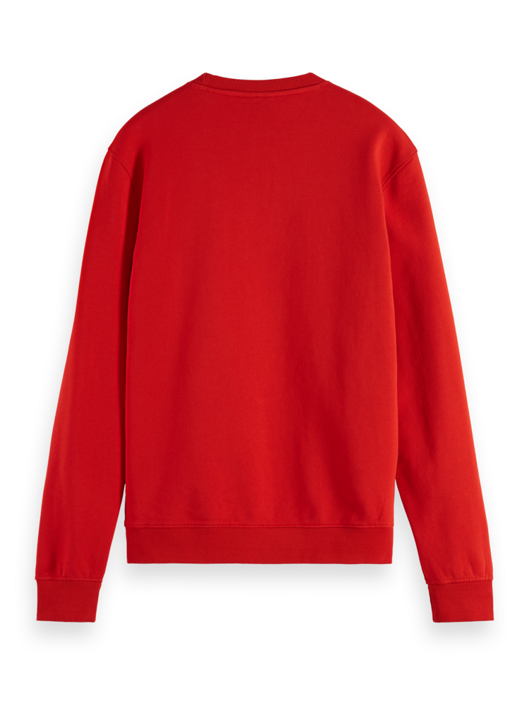 Scotch &amp; Soda Crew Neck Sweater- BOAT RED