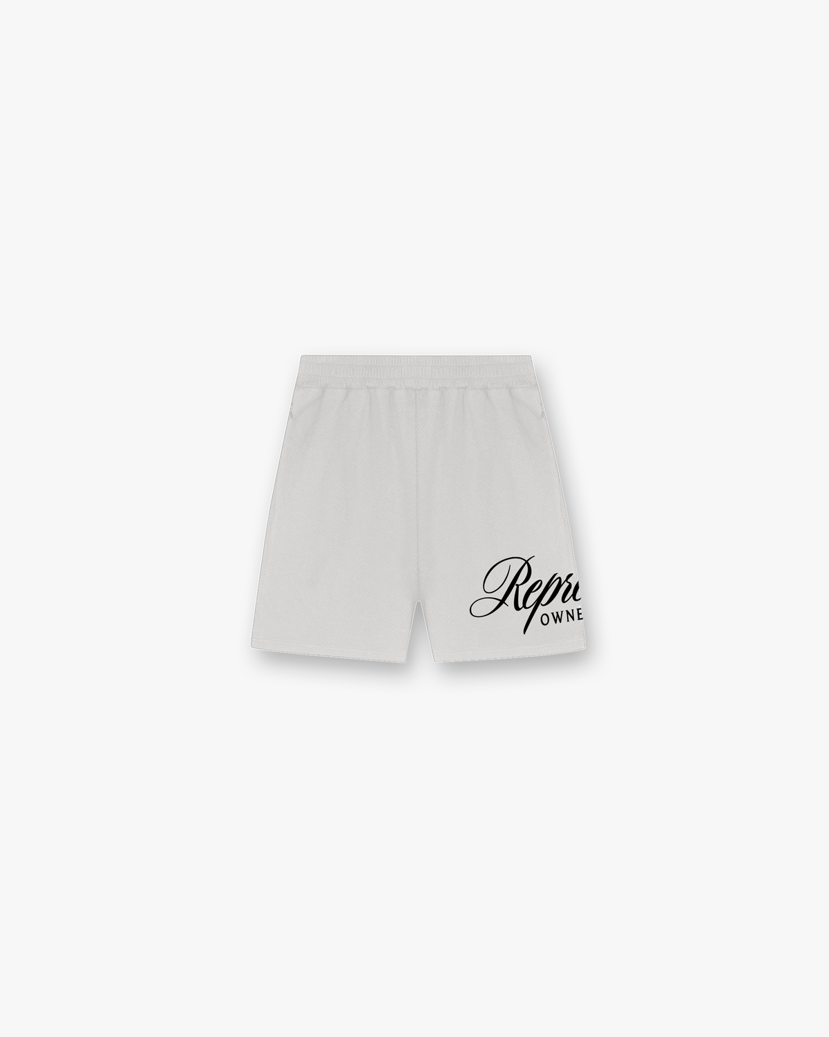 Represent Owners Club Script Mesh Shorts - CREAM MARL