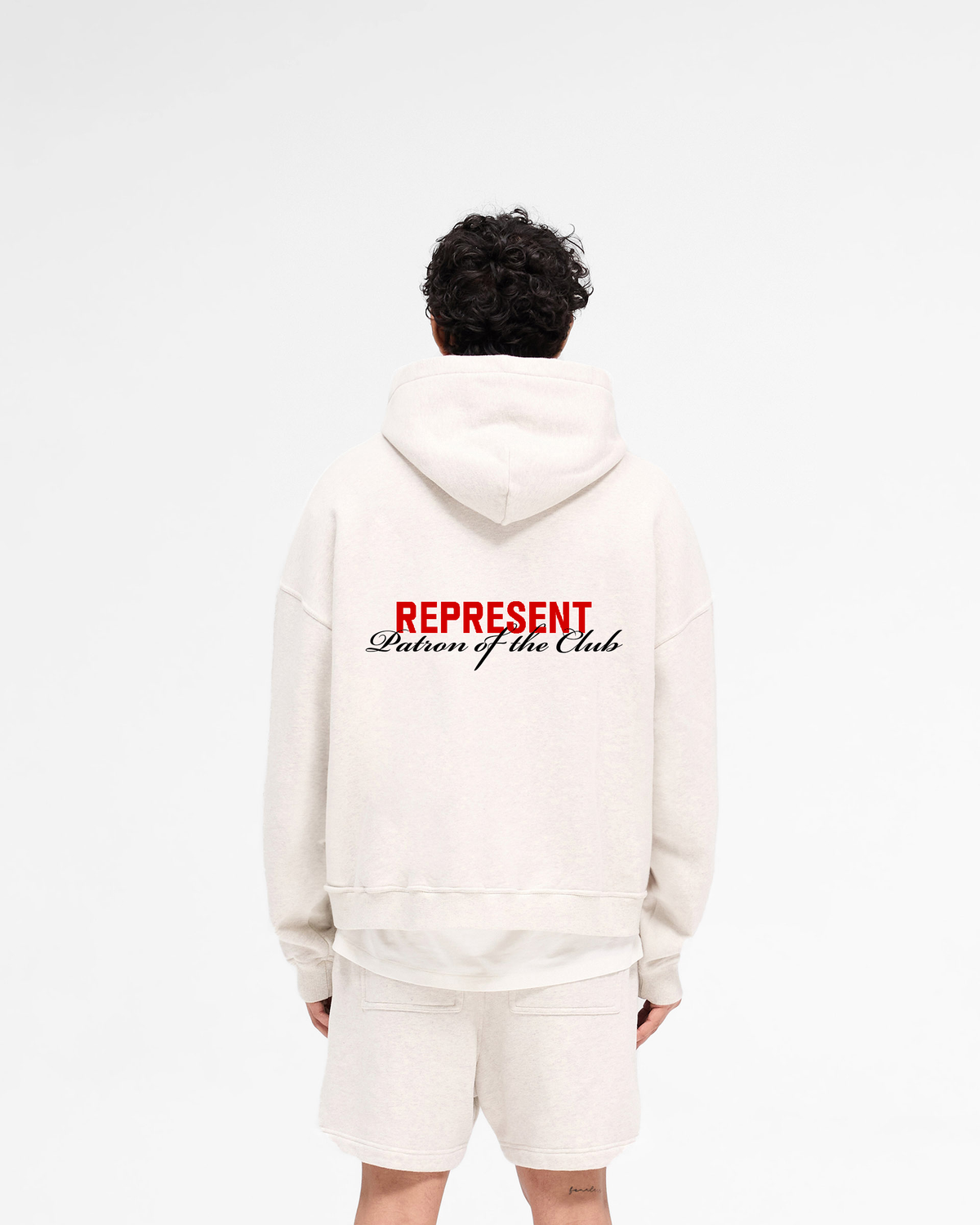 Represent Patron of The Club Hoodie - CREAM MARL