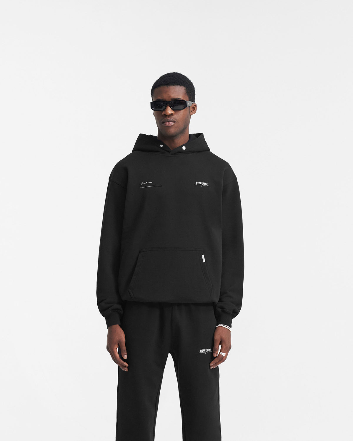 Represent Patron Of The Club Hoodie - BLACK