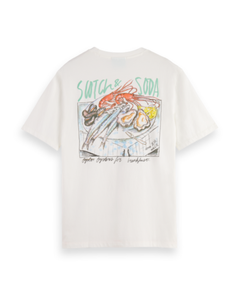 Scotch &amp; Soda T-shirt- WHITE TRADITION