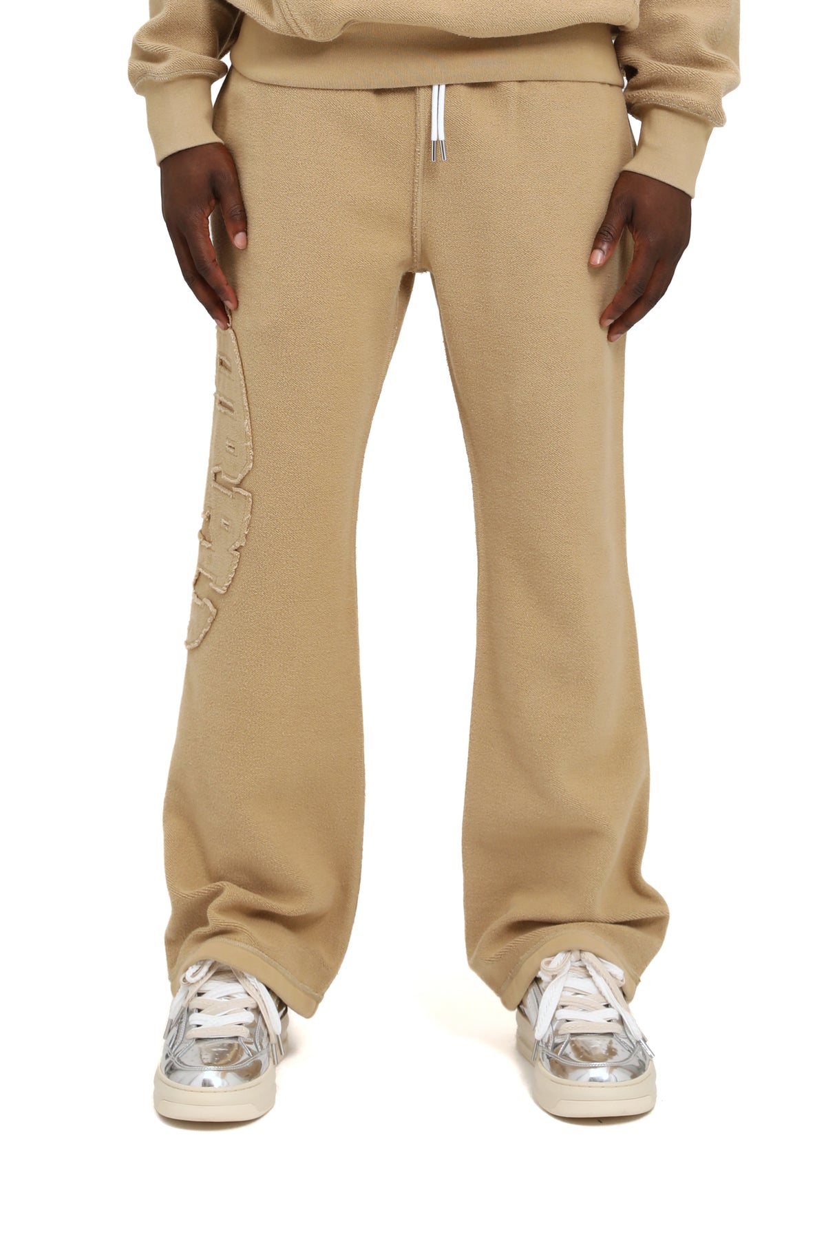 Purple Brand Heavyweight Fleece Inside Out Pants - TAN