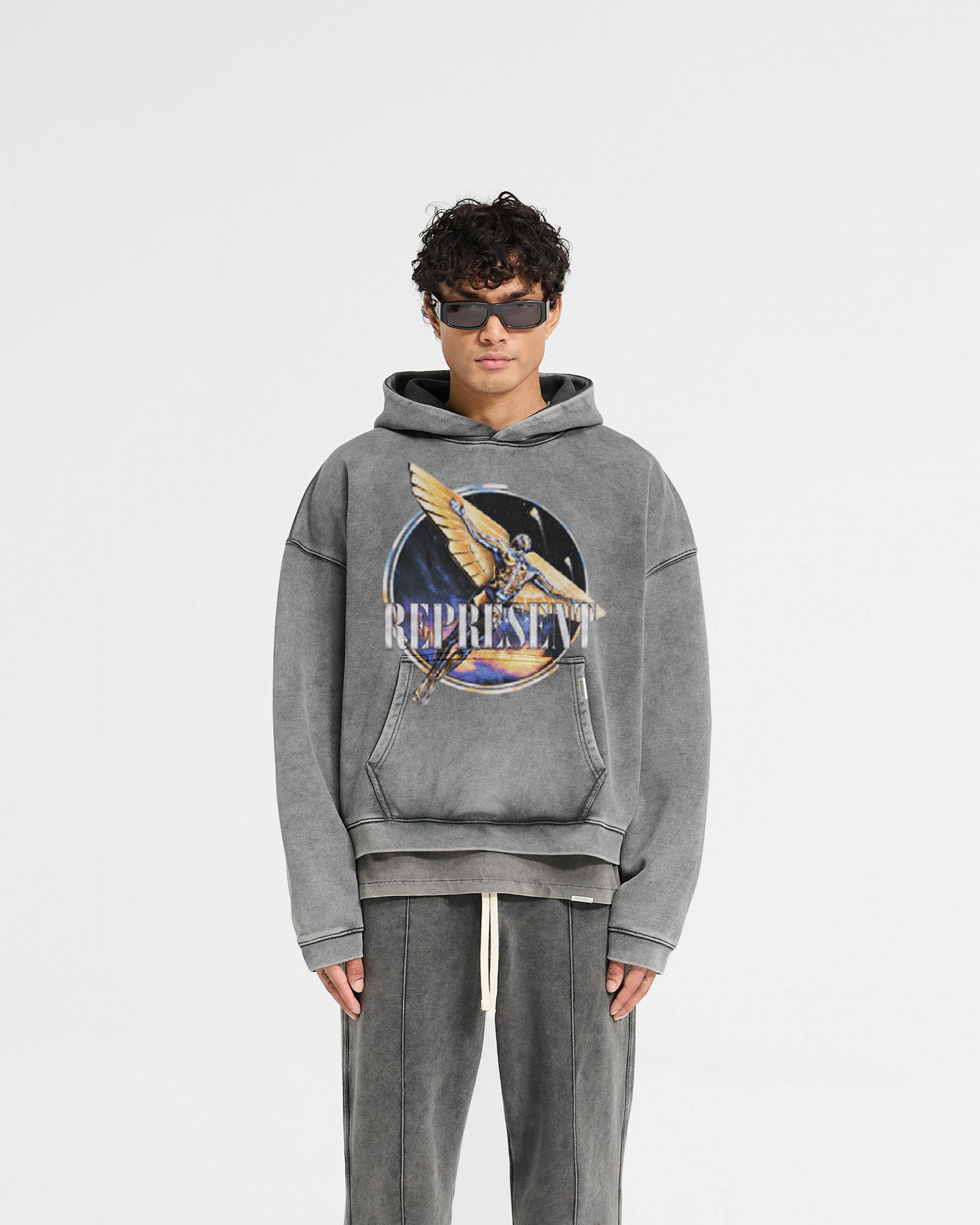 Represent Golden Tour Hoodie - SUN FADE GREY