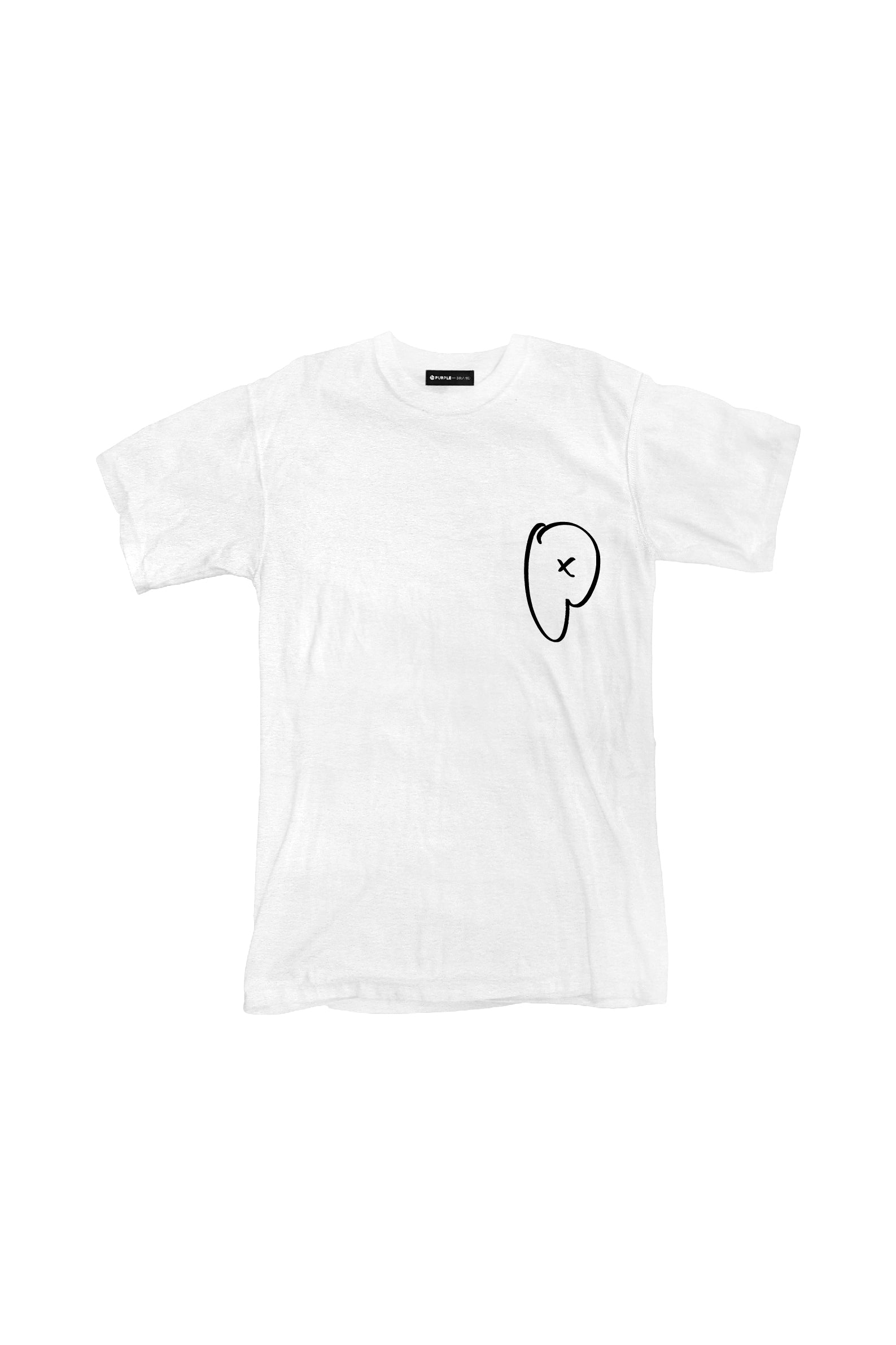 White Textured Jersey T-Shirt