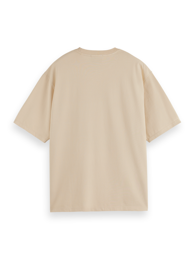 Scotch &amp; Soda Crewneck Tee - PARCHMENT