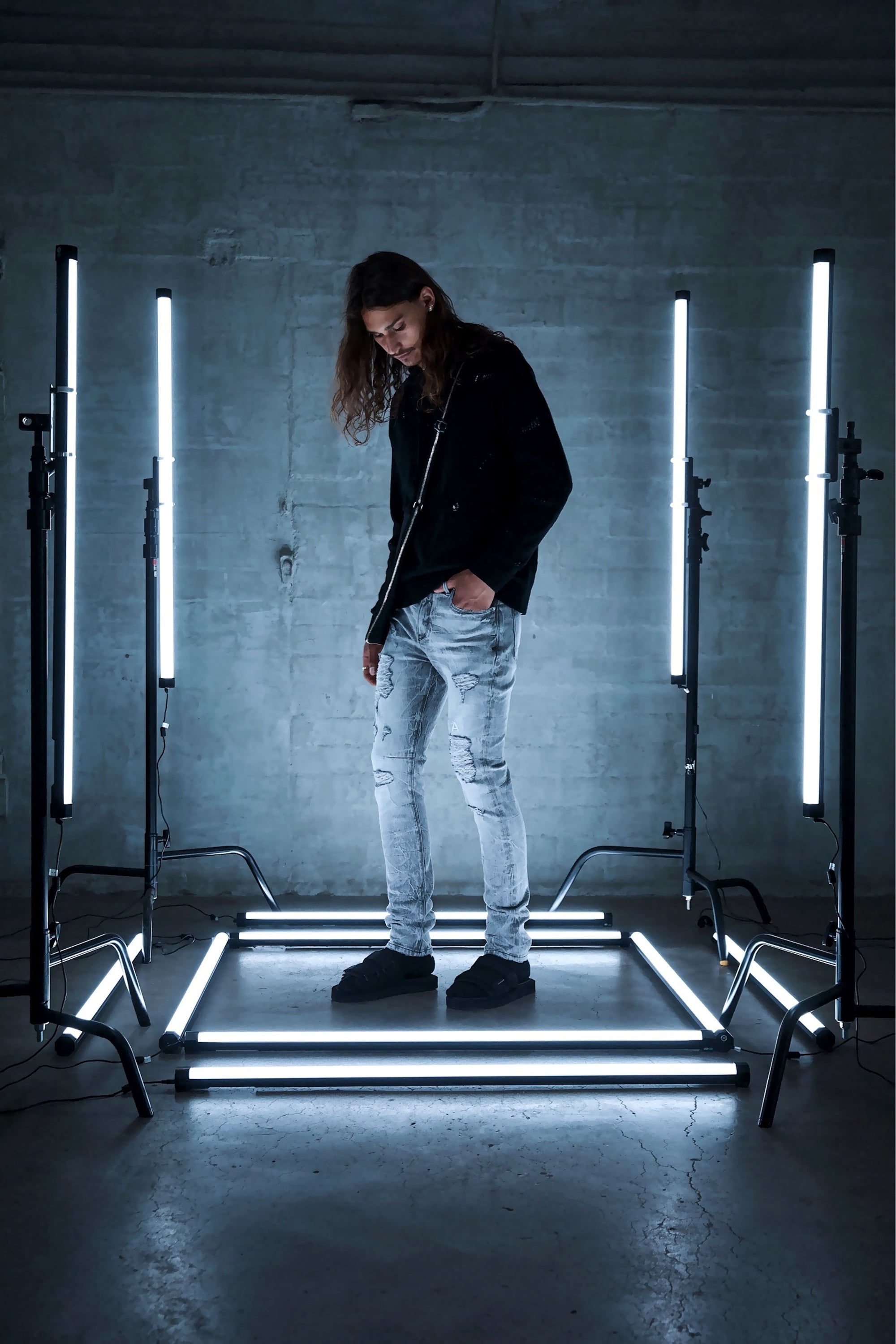 RTA Bryant Luna Grey Jeans - LUNA GREY