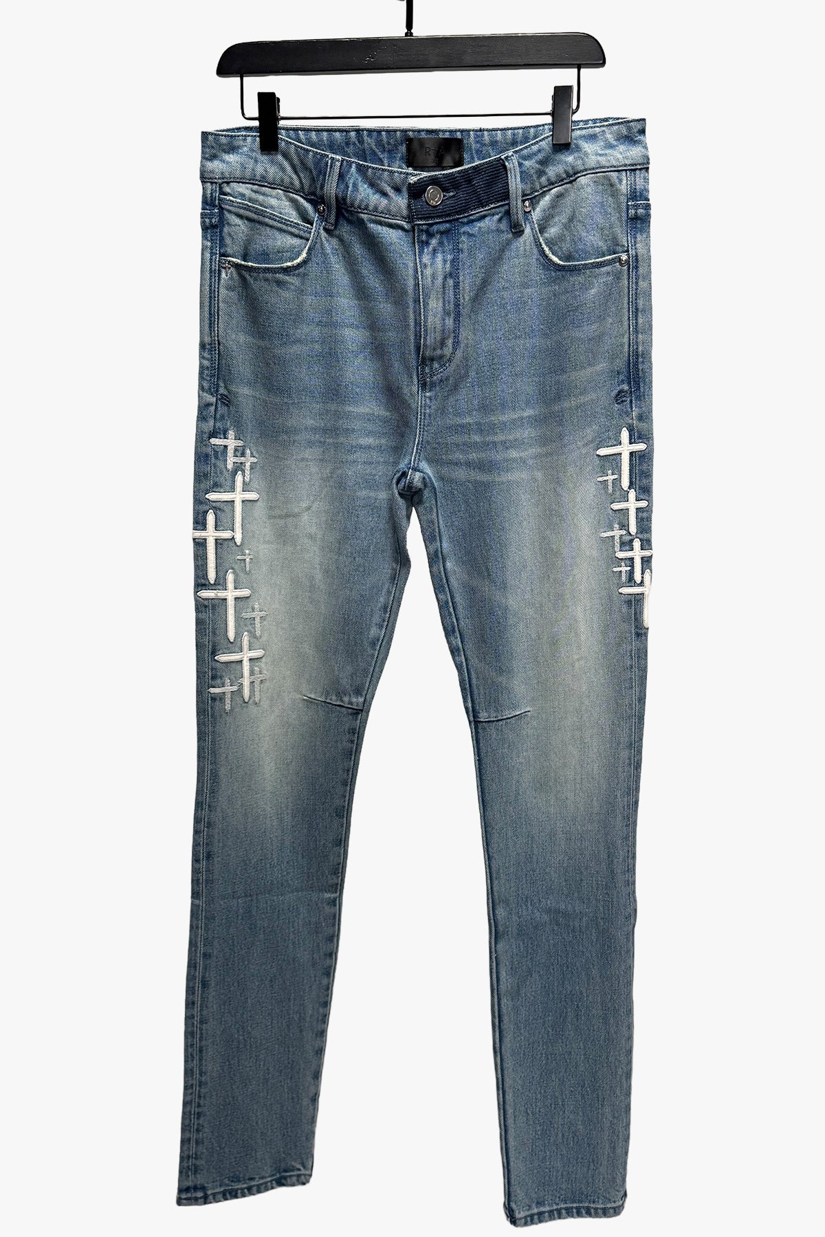 RTA Bryant | Coastal Drift Cross Patch Jeans - COASTAL DRIFT CROSS PATCH