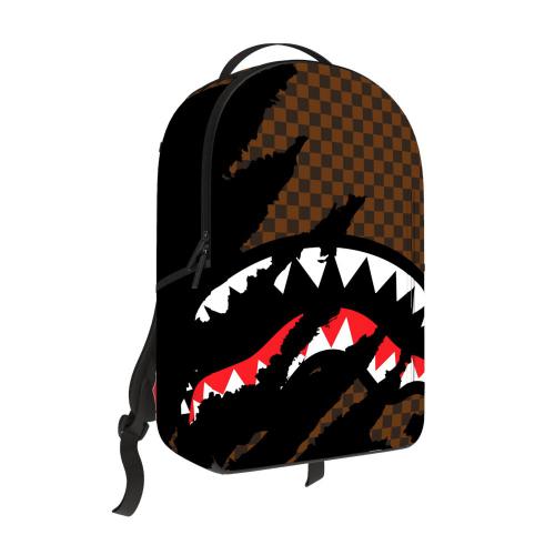 Sprayground Clawed Up Backpack - BROWN CHECKERED