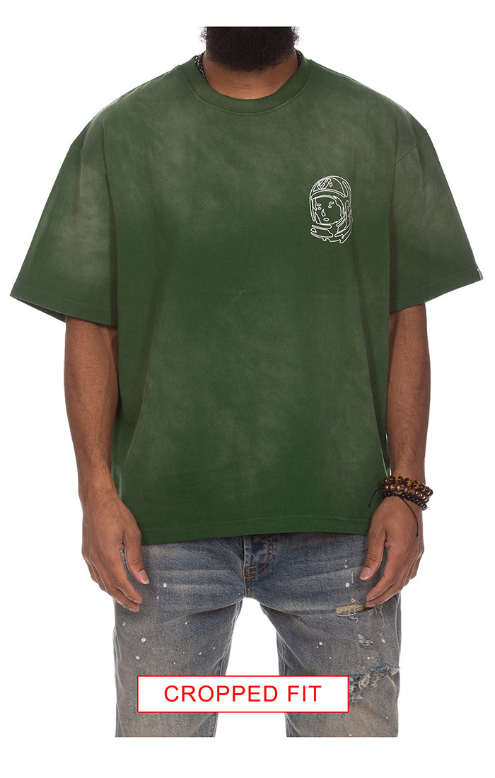 BBC Faded Helmet Ss Knit Tee - EDEN GREEN