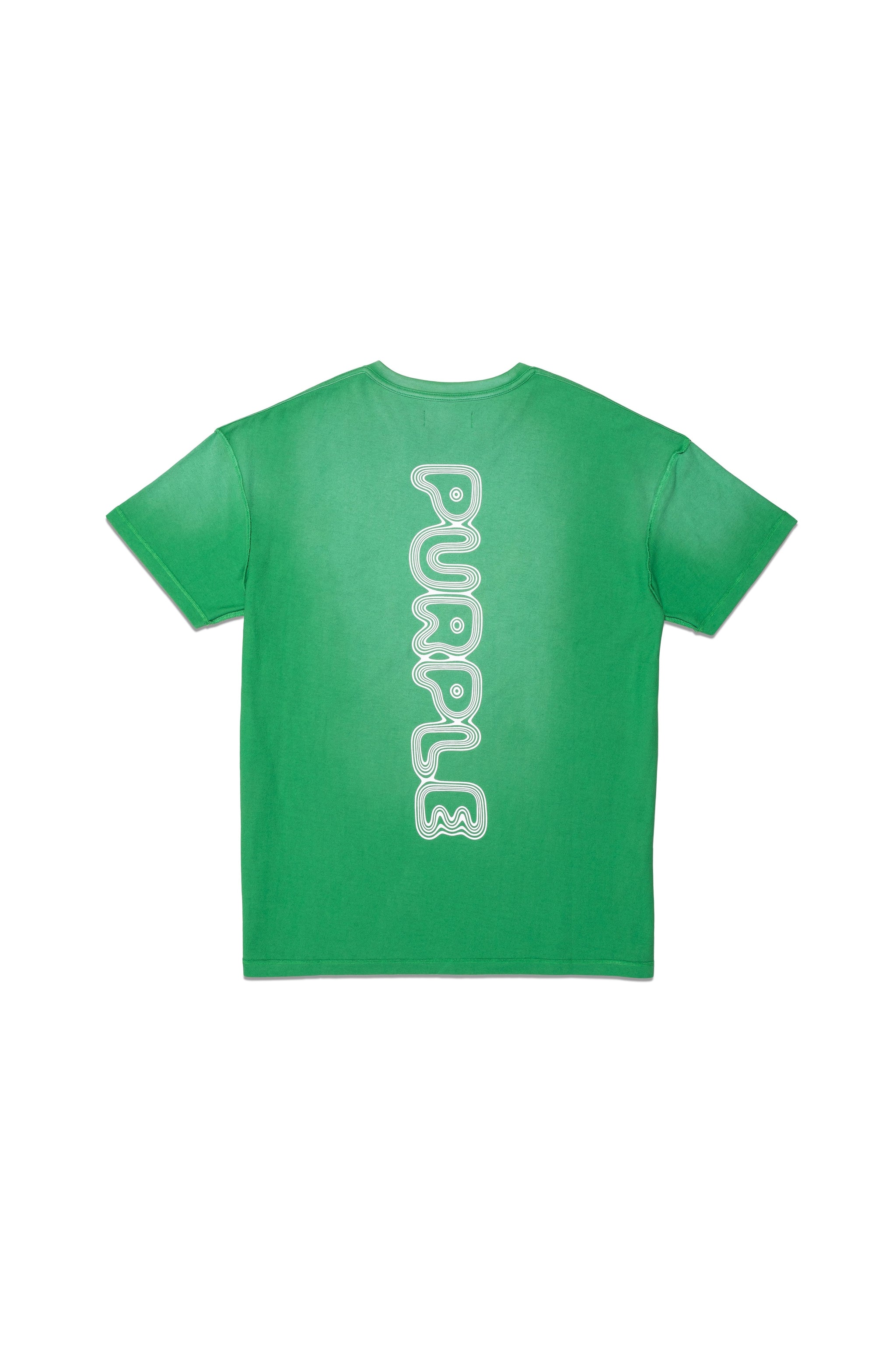 Purple Brand Textured Jersey Inside Out Tee- GREEN - Civilized Nation -  Official Site