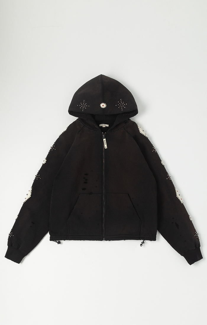 BLDG4 Falling Water Hoodie - BLACK