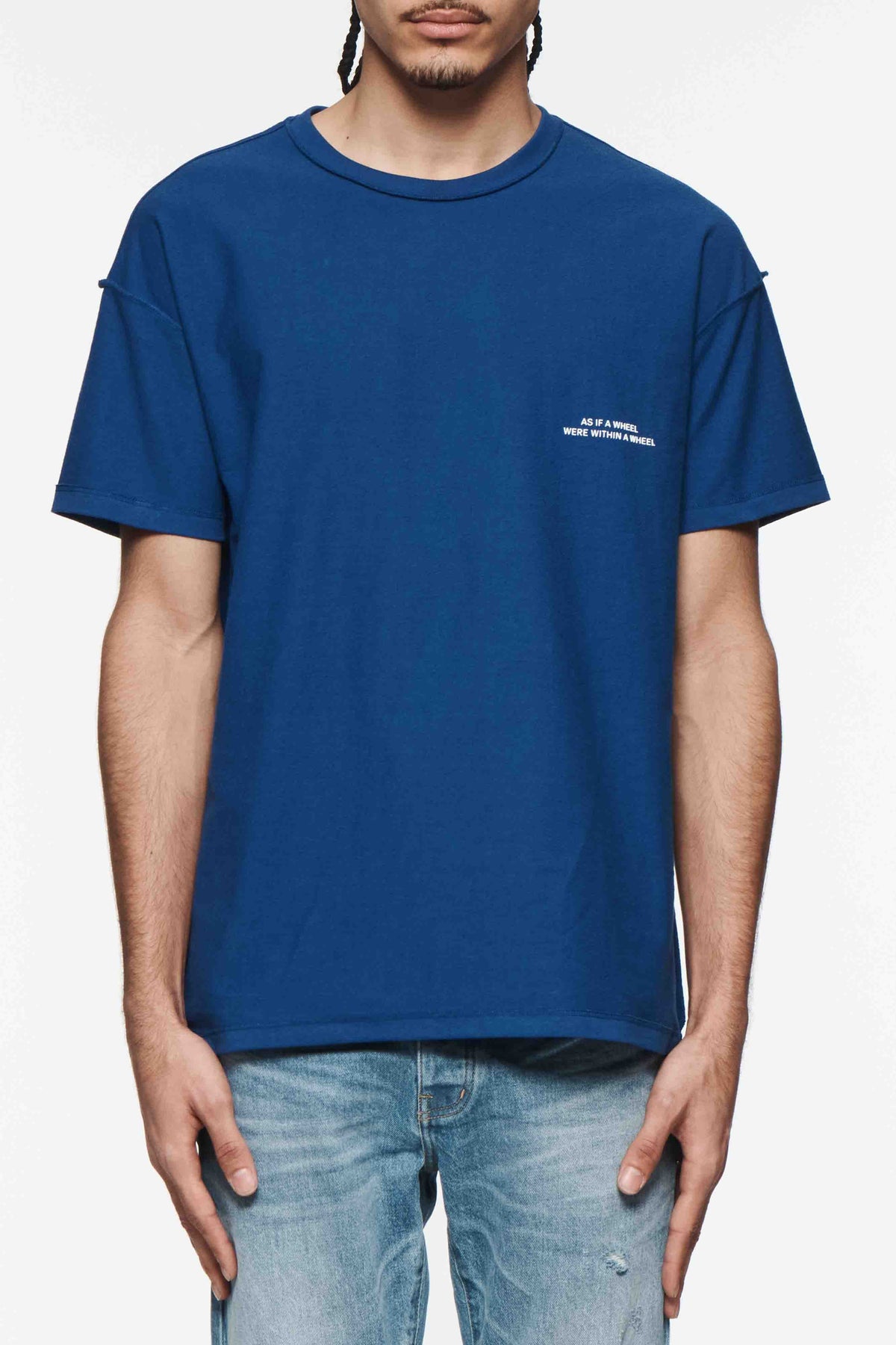 Purple Brand Textured Inside T-shirt - BLUE