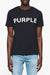 Purple Brand Clean Jersey Tee - BLACK