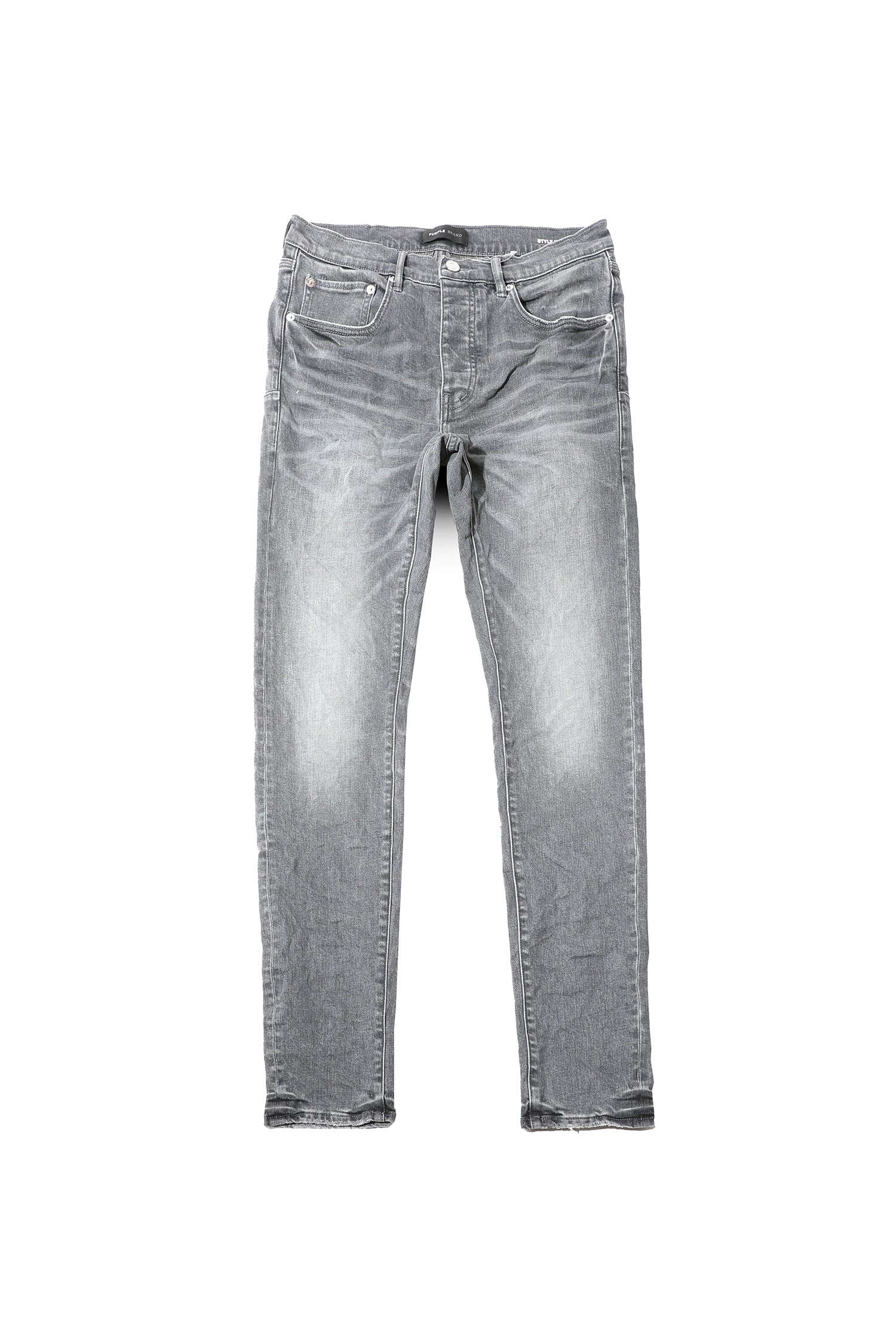 Buy PURPLE BRAND Vintage Painted Skinny Jeans - Indigo Grey At 40