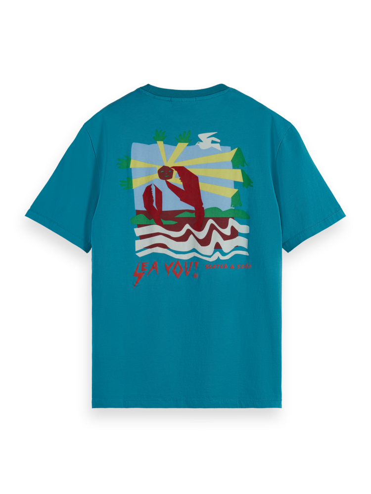 Scotch & Soda T-shirt- PETROL BLUE