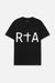 RTA Liam Tee Black Front Logo Tee - BLACK