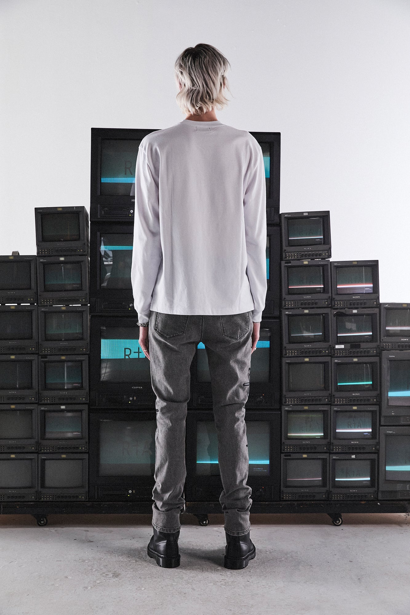 RTA Bryant Jeans Clouded Mist Cross Patch - CLOUDED MIST