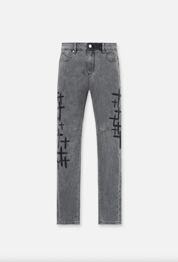 RTA Bryant Jeans Clouded Mist Cross Patch - CLOUDED MIST