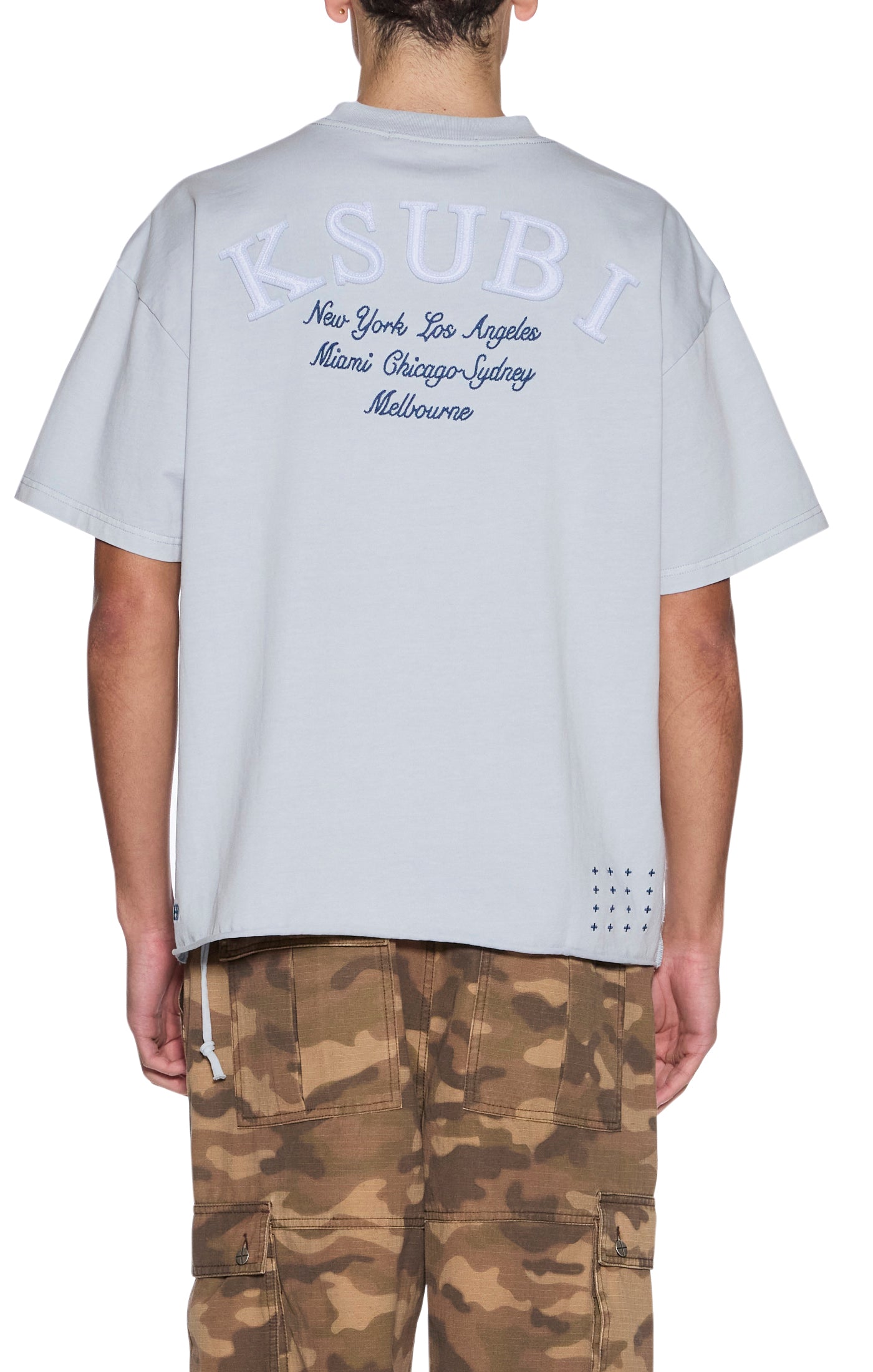 Ksubi Stellar Ekcess Ss Tee Ice Mist - BLUE