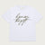 Honor The Gift Script Ss Tee - WHITE