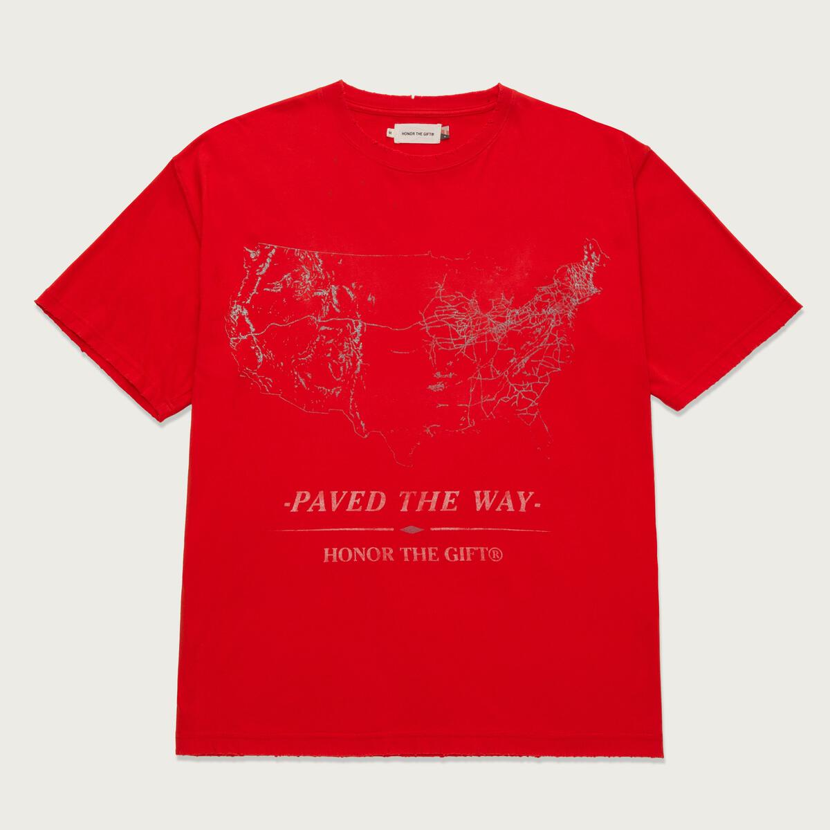 Honor The Gift Pave The Way Ss Tee - ORANGE