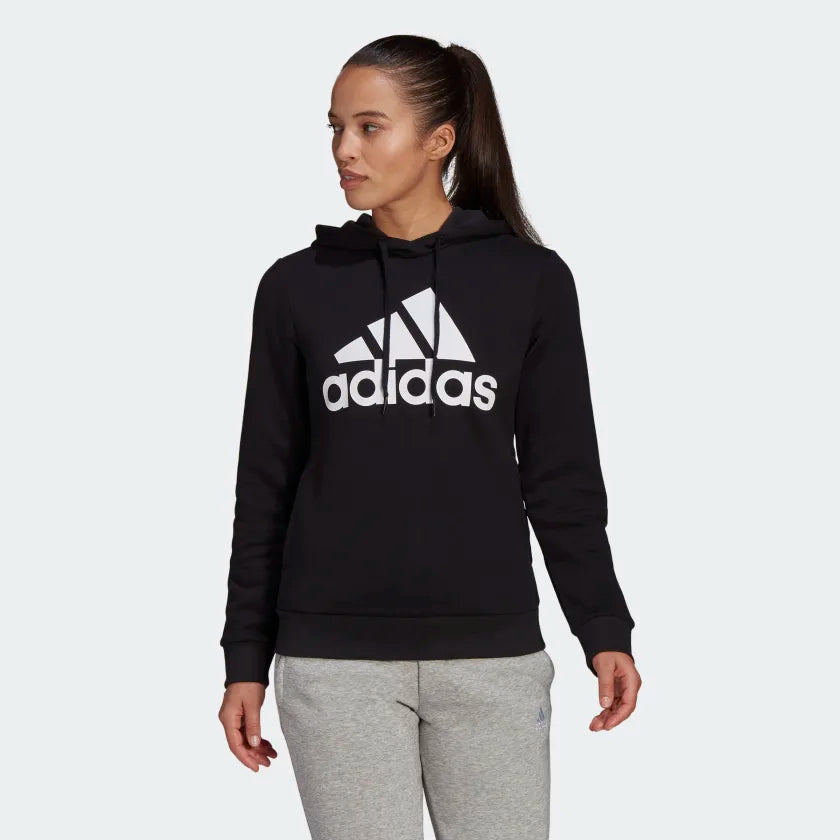 Women&#39;s Adidas Loungewear Essentials Hoodie - BLACK