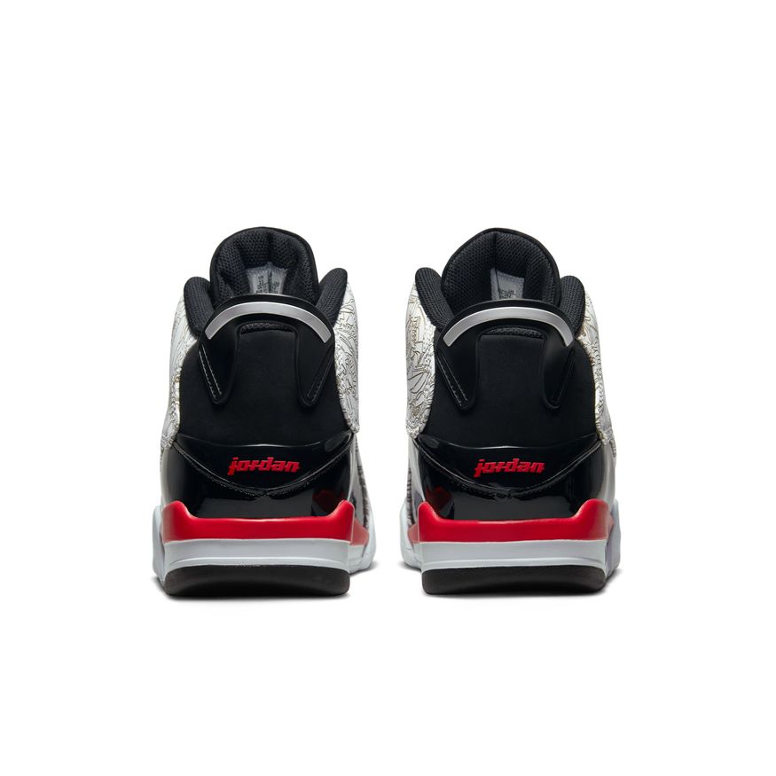 Men&#39;s Air Jordan Dub Zero - WHITE/FIRE RED-BLACK