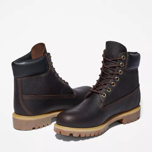 Timberland Premium 6-inch Waterproof - DARK BROWN/FULL-GRAIN