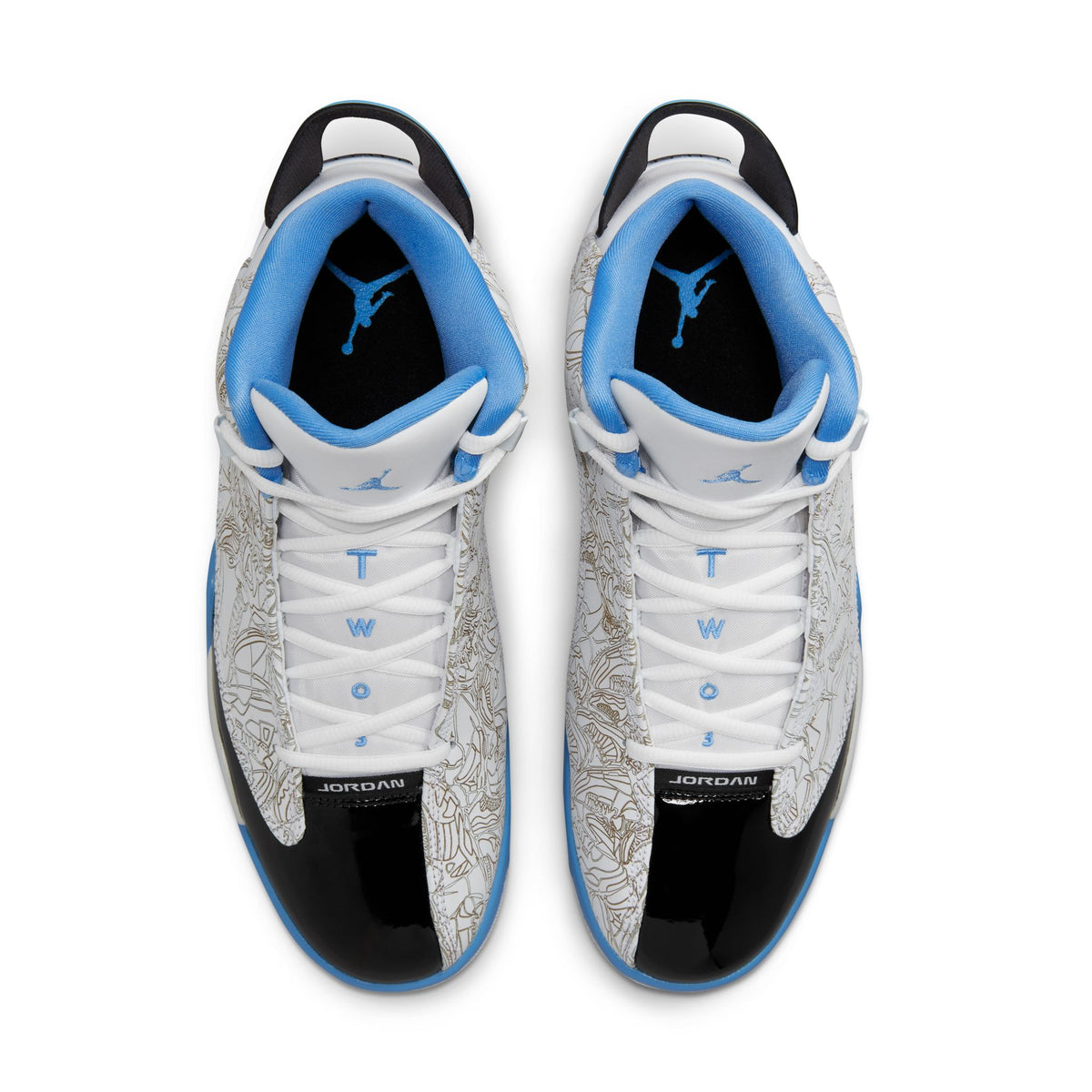 Men&#39;s Air Jordan Dub Zero - WHITE/ CAROLINA-BLUE