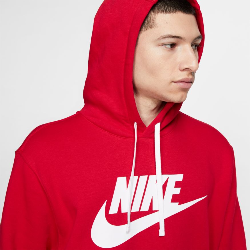 Nike Sportswear Club Fleece Hoodie - UNIVERSITY RED/WHITE/WHITE - Civilized  Nation - Official Site