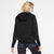Women's Nike Fleece Pullover Hoodie - BLACK/WHITE