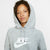 Womens Nike Sportswear Essential Hoodie - DK GREY HEATHER/WHITE