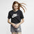 Nike Sportswear Essential Women's Cropped Logo T-Shirt - BLACK/WHITE