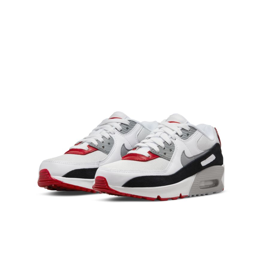 Nike Air Max 90 Ltr (GS) - PHOTON DUST/PARTICLE GREY-VARSITY RED