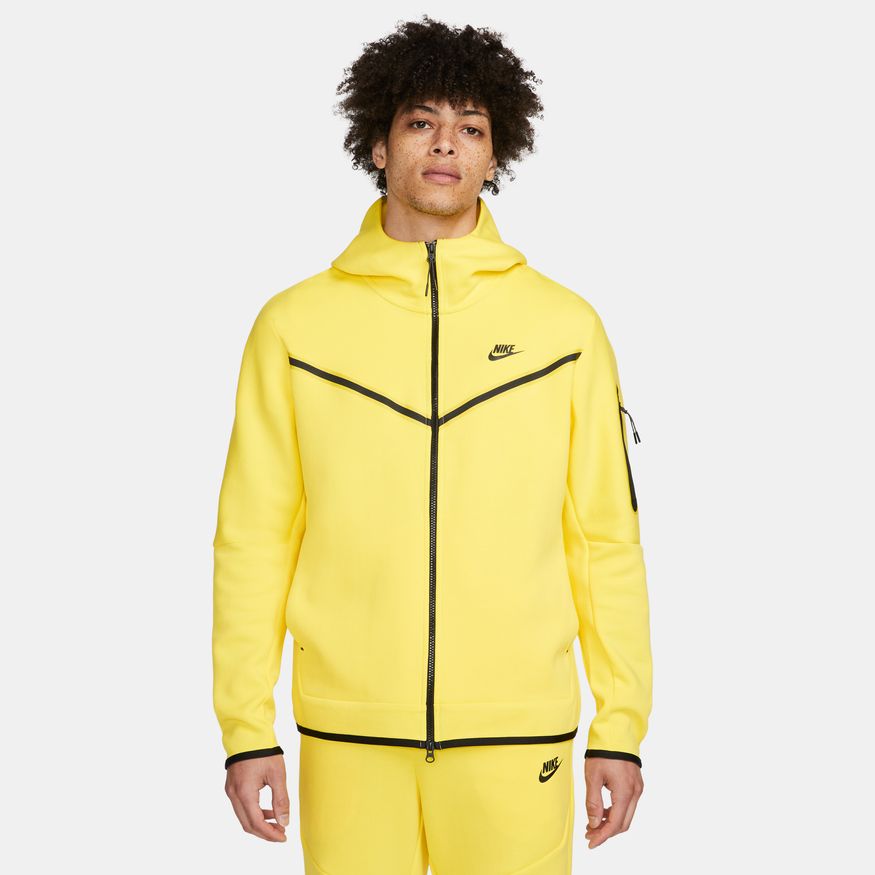 Men&#39;s Nike Sportswear Tech Fleece Hoodie - YELLOW STRIKE/BLACK